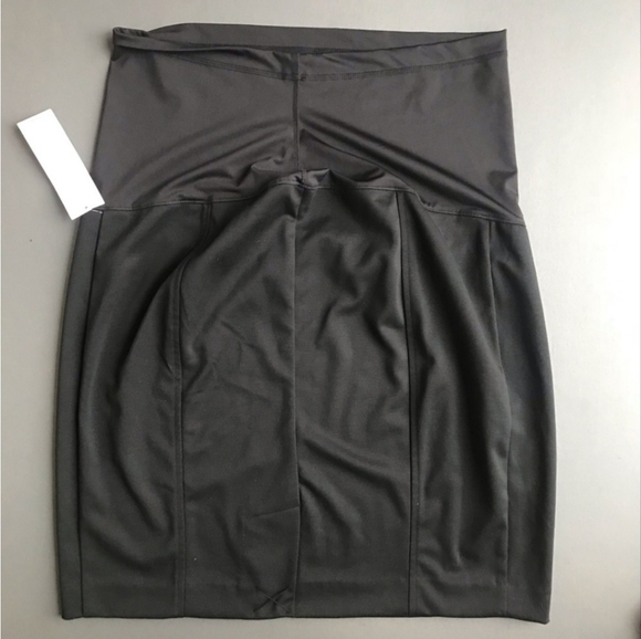 Liz Lange black maternity pencil skirt fitted stretch size XL NEW! - Picture 5 of 6